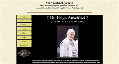 Desktop Screenshot of margabrielverein.de